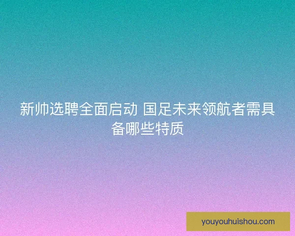 新帅选聘全面启动 国足未来领航者需具备哪些特质