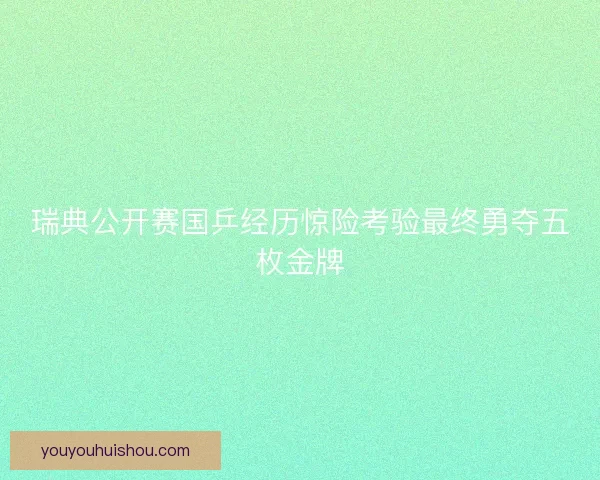 瑞典公开赛国乒经历惊险考验最终勇夺五枚金牌